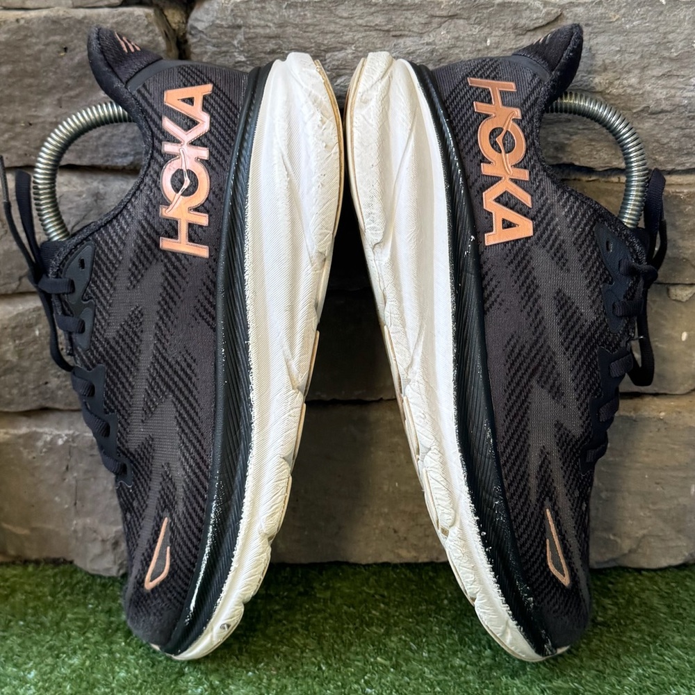 Hoka One One Black Clifton 9 Women’s Sneakers - Picture 7 of 12